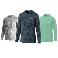 Protezione UV da campeggio esterna diretta in fabbrica, traspirante, rinfrescante, manica lunga con cappuccio