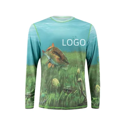 Camicia a maniche lunghe smerlato/snorkeling