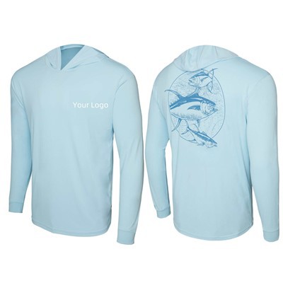 Camicia da pesca con cappuccio Trifecta di tonno